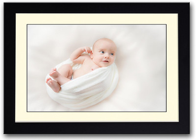 

Baby Holding Ear Cute Fine Art Print(14 inch X 20 inch, Framed)