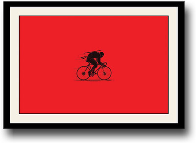 

Ninja on Bicycle Fine Art Print(10 inch X 14 inch, Framed)