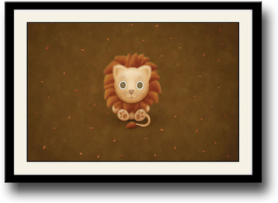

Lion cat Fine Art Print(10 inch X 14 inch, Framed)