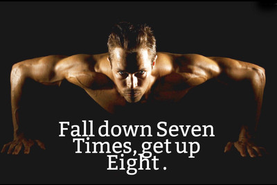 

Oshi - Gym Motivational Quote (22) Paper Print(12 inch X 18 inch, Rolled)