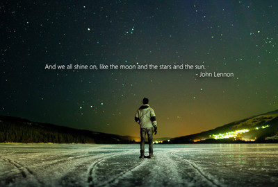 

Posterhouzz Shine On - John Lennon Quote - Motivational Poster Paper Print(12 inch X 18 inch, Rolled)
