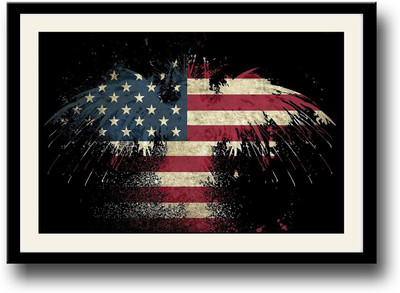 

Eagle flag Fine Art Print(10 inch X 14 inch, Framed)