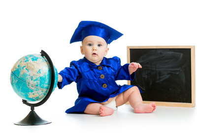 

Child's Love - Cute Scholar Baby Paper Print(12 inch X 18 inch, Rolled)