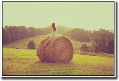 

Girl in farm Fine Art Print(12 inch X 18 inch, Rolled)