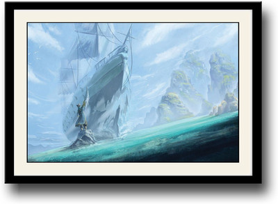 

Pirate Ship AFP0974 Fine Art Print(10 inch X 14 inch, Framed)