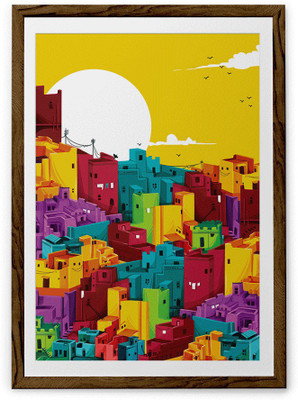 

Building Fine Art Print(20 inch X 30 inch, Framed)