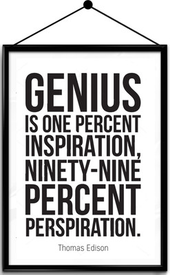 Motivational quote framed posters Paper Print(16.5 inch X 13.7 inch, Framed)