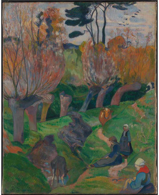 

Modern Masters Collection - Brittany Landscape by Paul Gauguin - Medium Size Ready To Frame Rolled Digital Art Print On Photographic Paper(24 inch X 18 inch, Rolled)