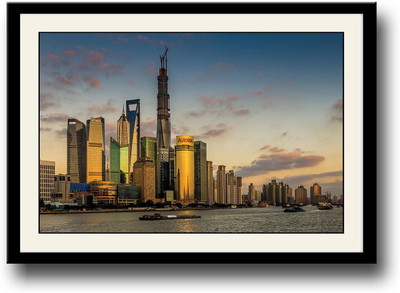 

Skyscrapers View Fine Art Print(10 inch X 14 inch, Framed)