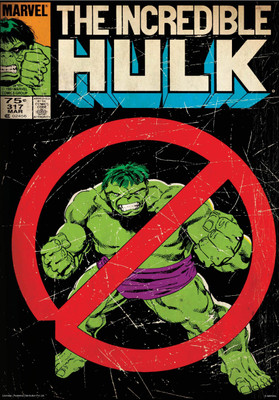 

Hulk Ban poster (Officially Licensed) Paper Print(36 inch X 24 inch, Rolled)