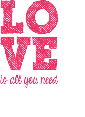 

Love is all you need - Medium Size Ready To Frame Rolled Digital Art Print On Photographic Paper(27 inch X 18 inch, Rolled)