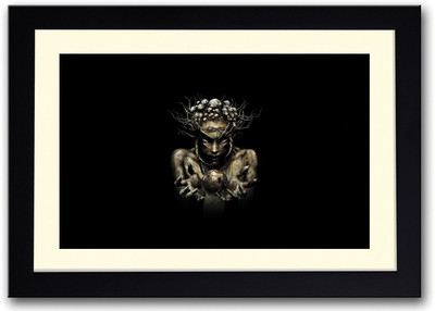 

Abstract Girl Art Fine Art Print(14 inch X 20 inch, Framed)