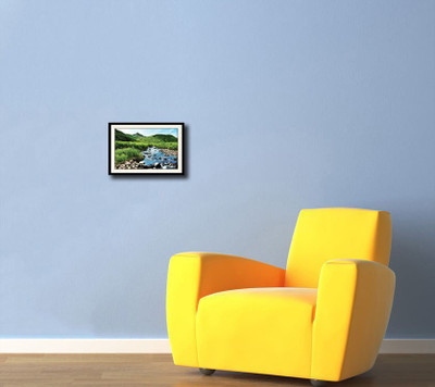 

Water Flowing through Mountain Fine Art Print(10 inch X 14 inch, Framed)