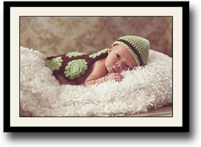 

Baby in green image Fine Art Print(10 inch X 14 inch, Framed)