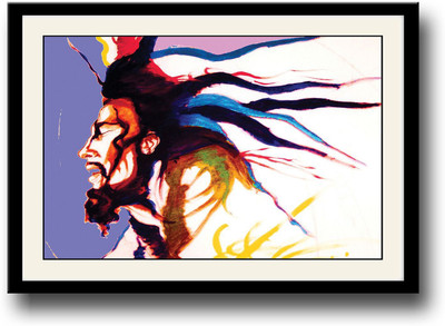 

Bob Marley Painting Fine Art Print(10 inch X 14 inch, Framed)