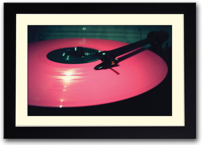 

Retro Vinly record Fine Art Print(14 inch X 20 inch, Framed)