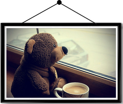 

Teddy framed posters Paper Print(16.5 inch X 13.7 inch, Framed)