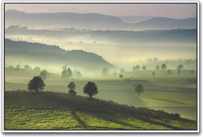 

Foggy Morning on the Hills Paper Print(12 inch X 18 inch)
