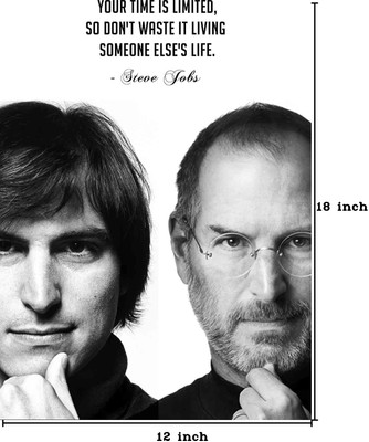 

Steve Jobs - Time is Limited Paper Print(18 inch X 12 inch)