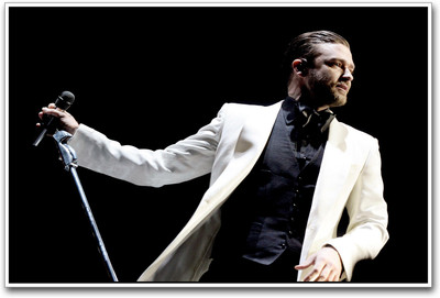 

Justin Timberlake Singing with mic Paper Print(12 inch X 18 inch)