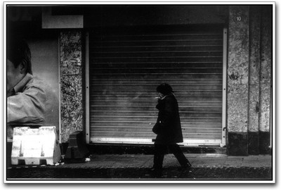 Walking Man Photographic Paper(12 inch X 18 inch)