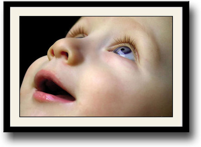 Cute Baby Fine Art Print(10 inch X 14 inch, Framed)