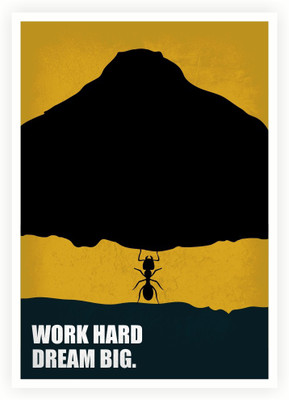 

Work Hard Dream Big Business Quotes Paper Print(16.5 inch X 11.5 inch, Rolled)