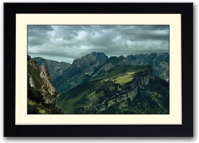 

Clouds over Mountain Fine Art Print(14 inch X 20 inch, Framed)
