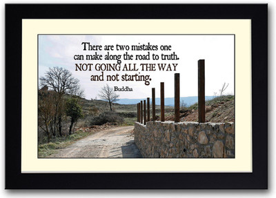 

Buddha motivational quote Fine Art Print(14 inch X 20 inch, Framed)