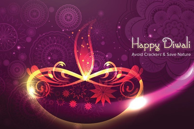 

Posterhouzz Happy Diwali Poster Fine Art Print(12 inch X 18 inch, Rolled)
