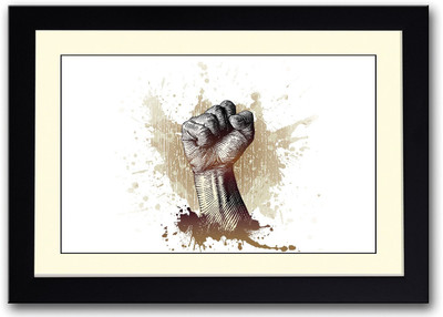 

Power Fist Artistic Fine Art Print(14 inch X 20 inch, Framed)