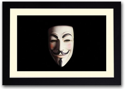 

Amazing Anonymous Mask Fine Art Print(14 inch X 20 inch, Framed)