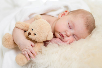 

Posterhouzz Baby'S - Cute Baby Sleeping With Teddy (2) Paper Print(12 inch X 18 inch, Rolled)