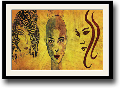 

The three girls artistic Fine Art Print(10 inch X 14 inch, Framed)
