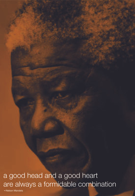 

Nelson Mandela - Good Heart Paper Print(24 inch X 16 inch)