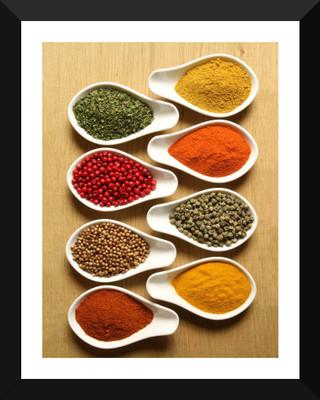 

Tallenge Art For Kitchen - Pinch Of Spices - Premium Quality A3 Size Framed Poster Paper Print(17 inch X 12 inch, Framed)