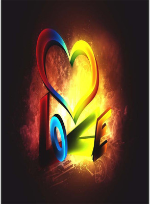 

Posterhouzz Colorful Love Paper Print(18 inch X 12 inch, Rolled)