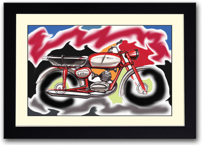 

Artistic Bike AFP0467 Fine Art Print(14 inch X 20 inch, Framed)