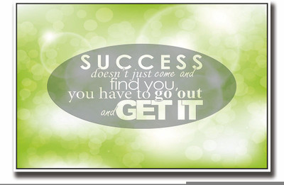 

Posterhouzz Success Motivational quote Fine Art Print(12 inch X 18 inch, Rolled)