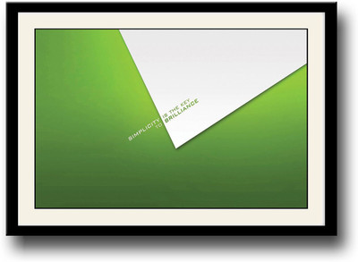 

Simplicity is the key to brilliance Fine Art Print(10 inch X 14 inch, Framed)