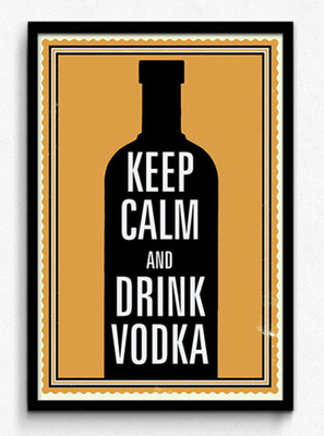 29% OFF on Seven Rays Keep Calm and Drink Vodka Framed (Small)(19 inch X 13 inch)