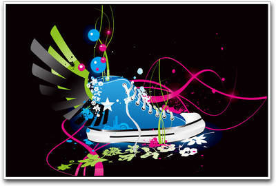 

Colorful Shoe Paper Print(12 inch X 18 inch)