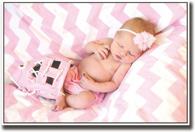 

Baby sleeping with baseball glove Fine Art Print(12 inch X 18 inch, Rolled)