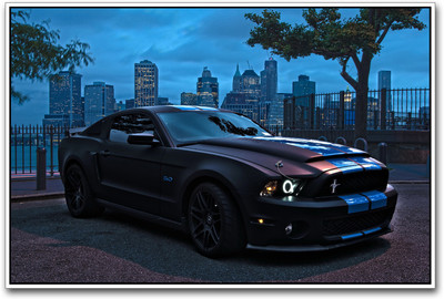 

Black Ford Mustang Paper Print(12 inch X 18 inch)