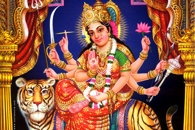 

Divine Durga Maa Blessings Paper Print(12 inch X 18 inch, Rolled)
