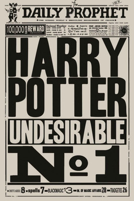 Athah Comic Poster Daily Prophet - Harry Potter Undesirable No. Paper Print Rolled Paper Print(18 inch X 12 inch, Rolled)