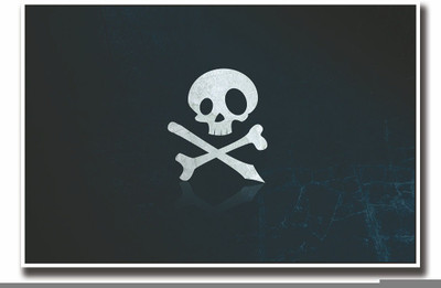 

Posterhouzz Danger skull Fine Art Print(12 inch X 18 inch, Rolled)