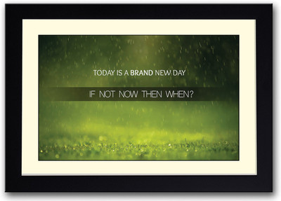 

Today is a brand new day Fine Art Print(14 inch X 20 inch, Framed)