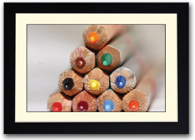 

Colored Pencils Photography Fine Art Print(14 inch X 20 inch, Framed)