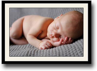 Sleeping baby image APS1830 Fine Art Print(10 inch X 14 inch, Framed)